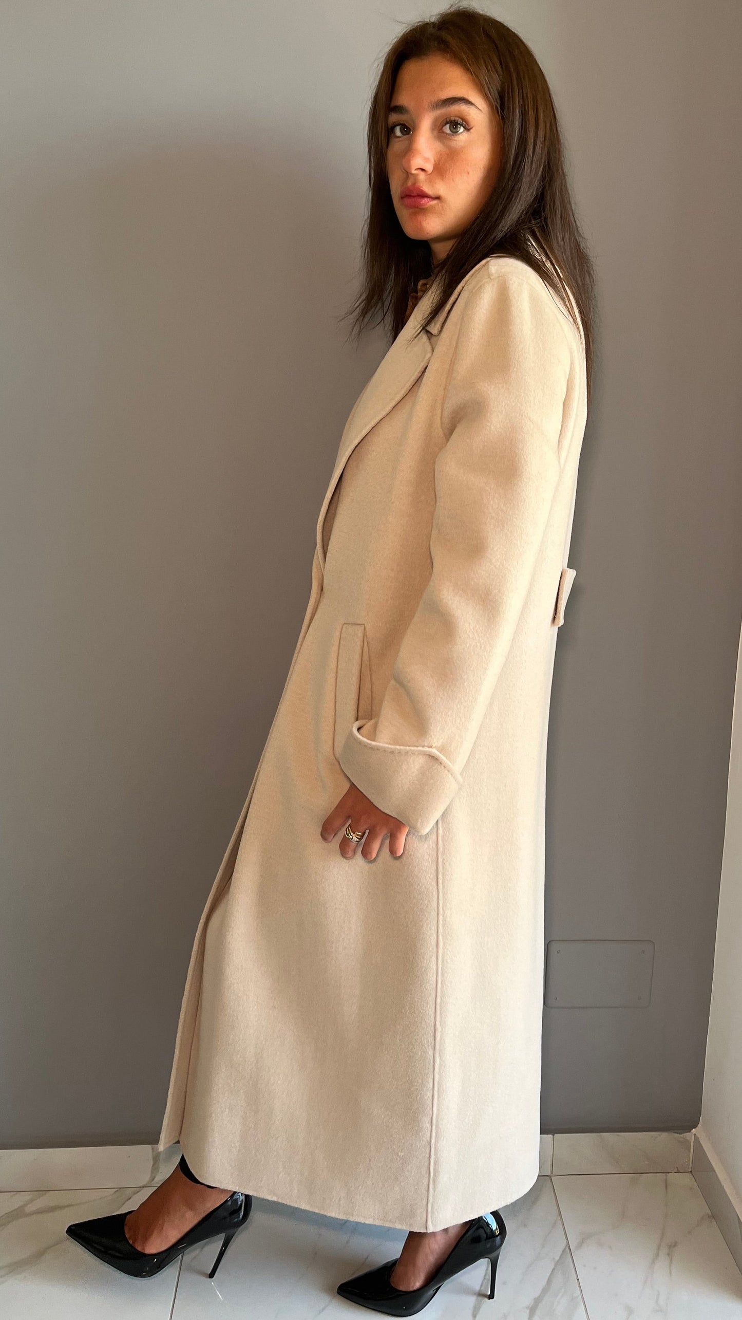 Cappotto alessia santi lungo LATERALE