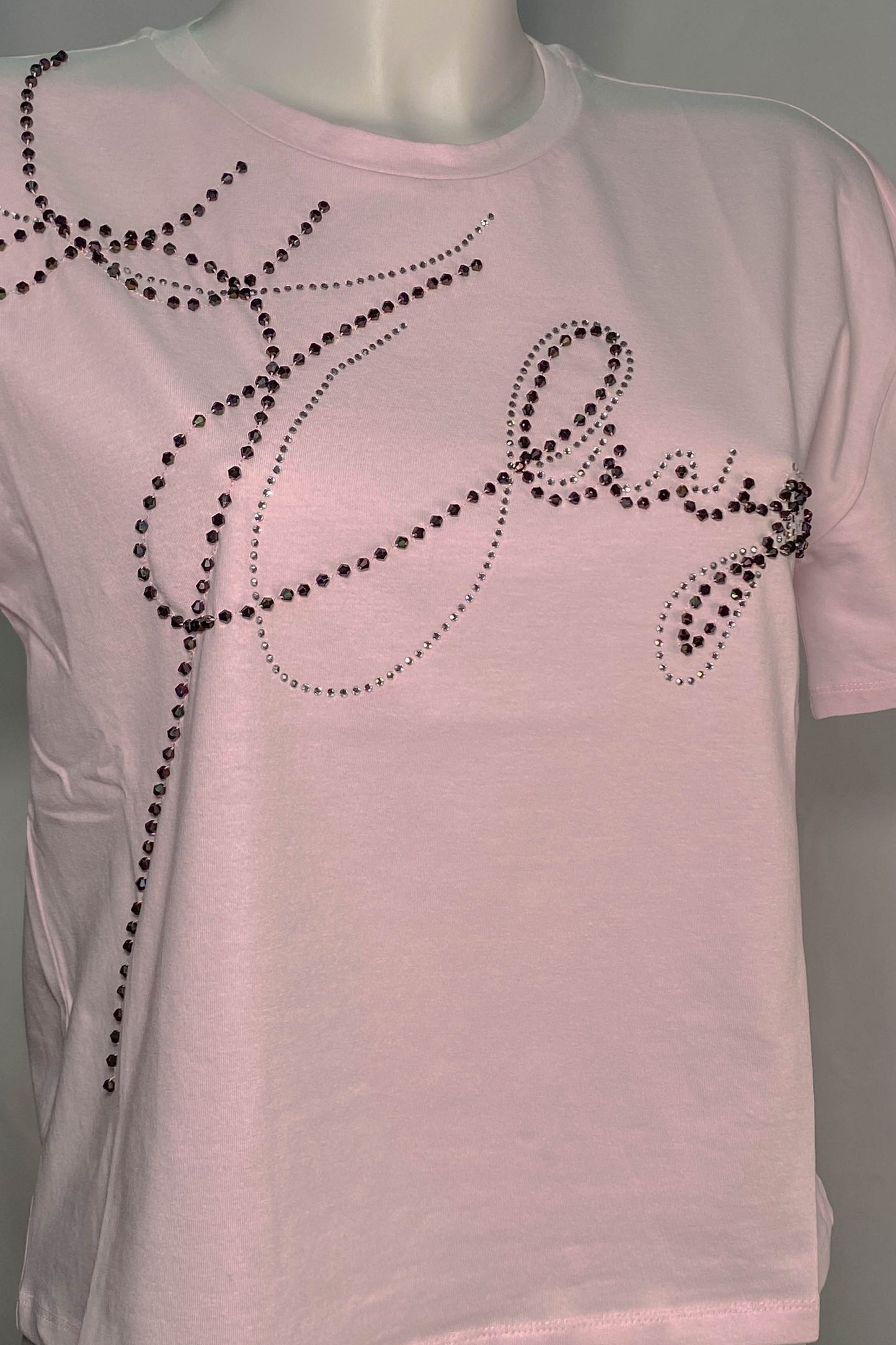 T-shirt LIU JO rosa con decorazioni marine