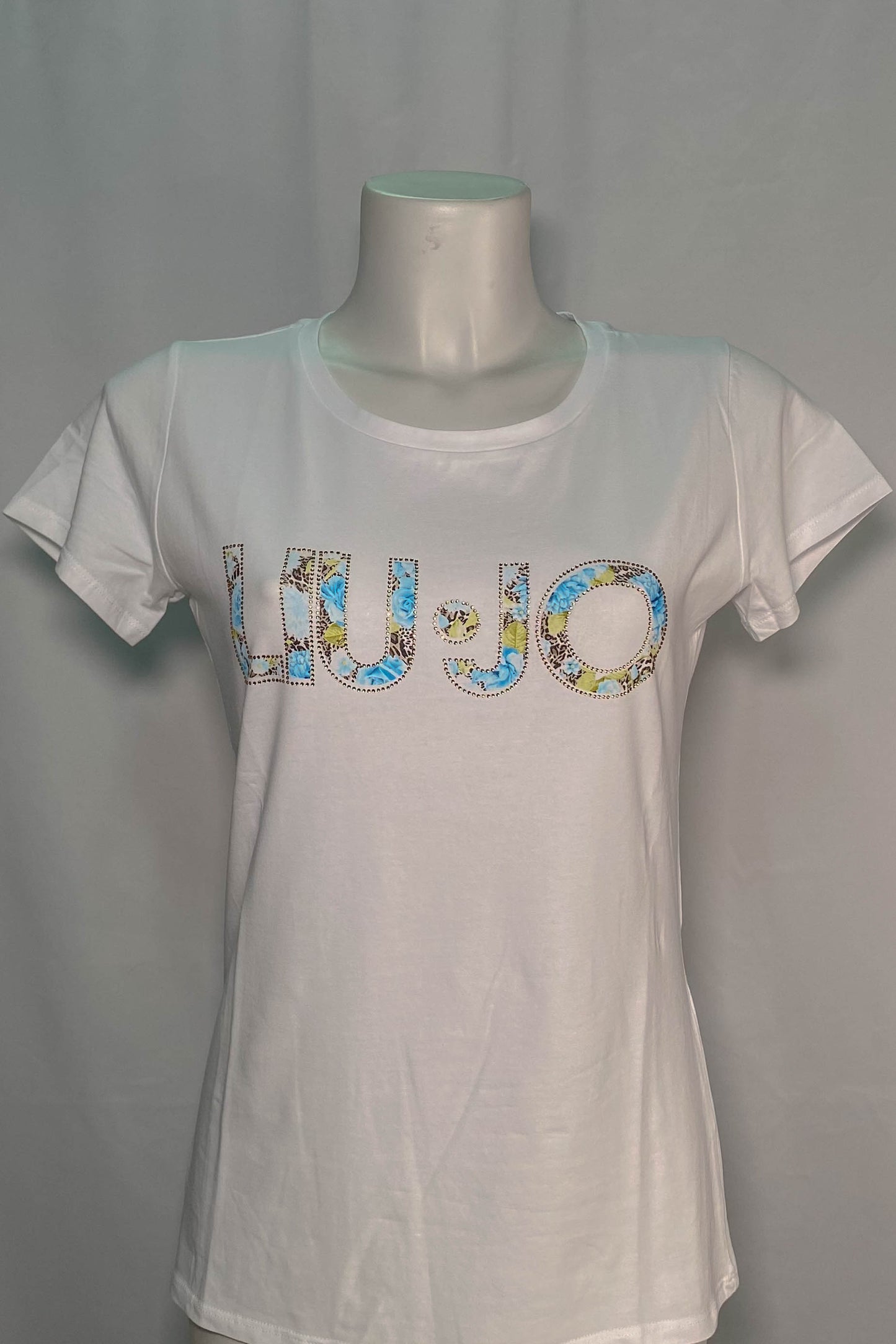 T-shirt LIU JO Glamour con Logo in Strass