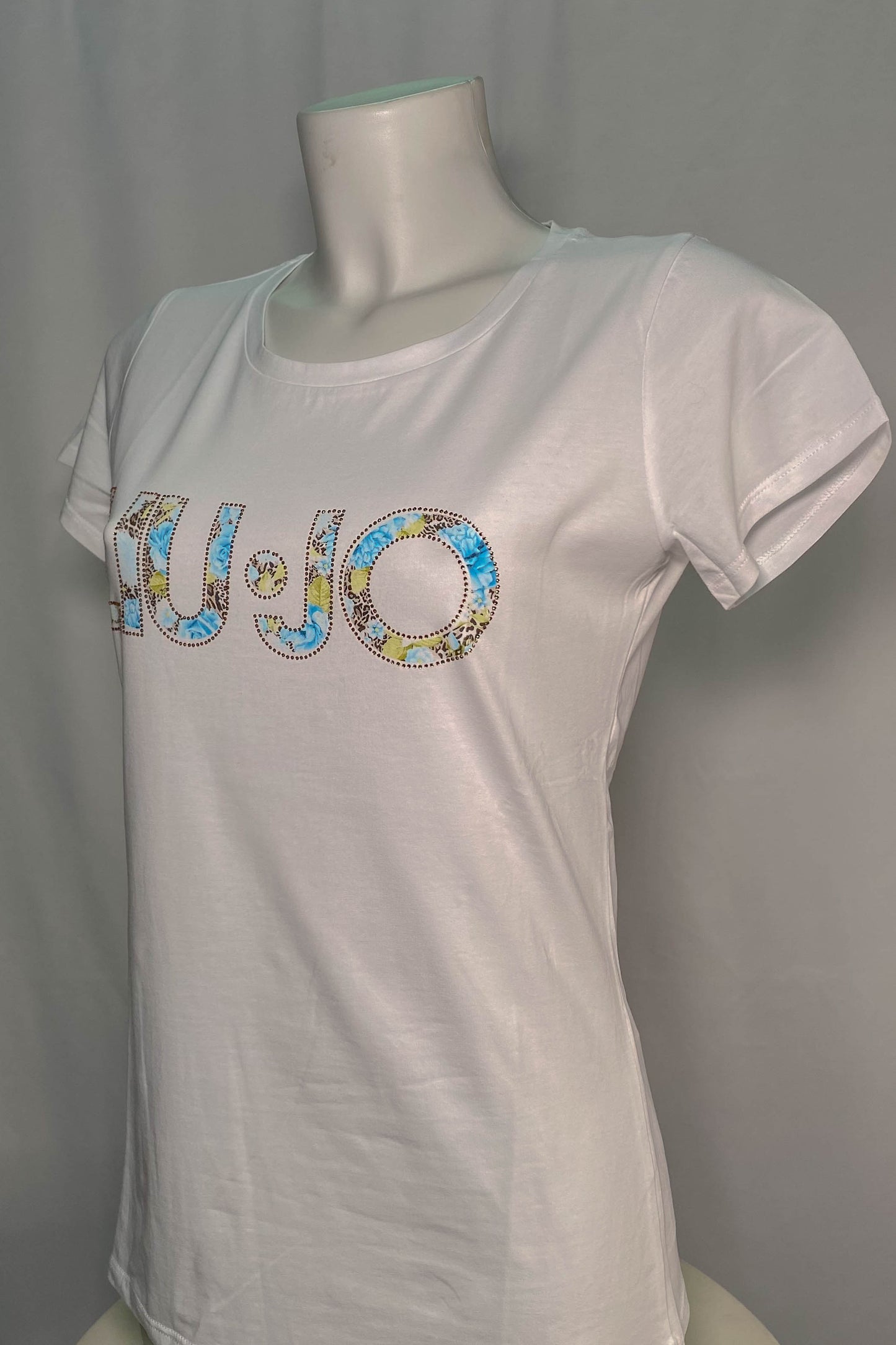 T-shirt LIU JO Glamour con Logo in Strass