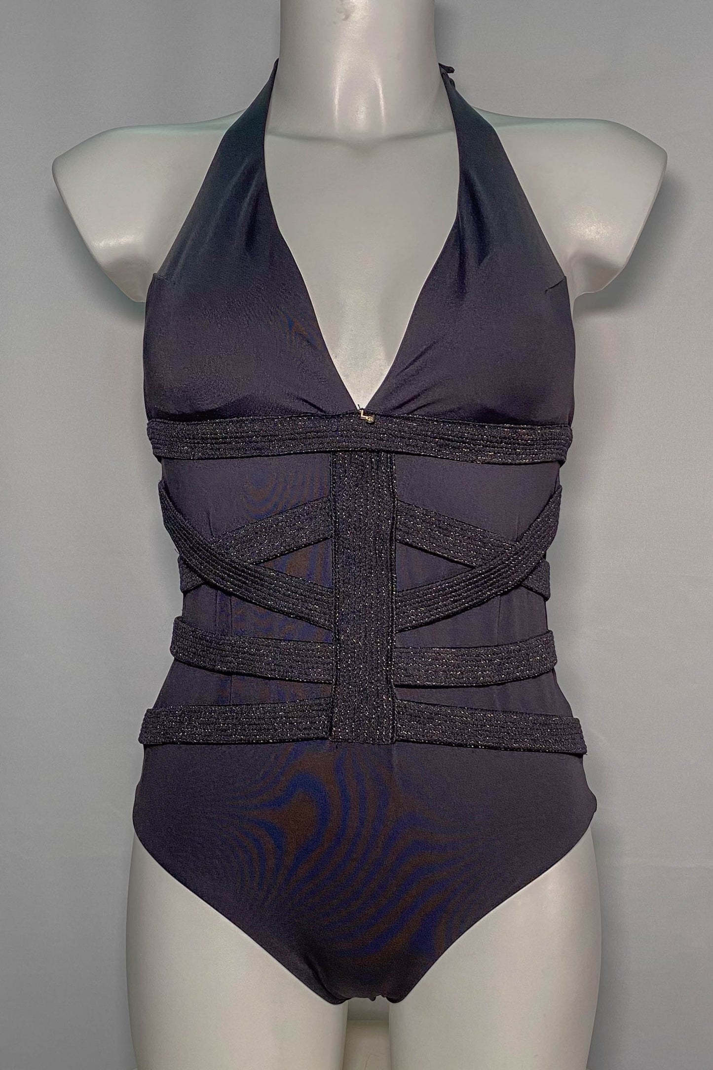 Costume intero LIU JO a strisce NERO