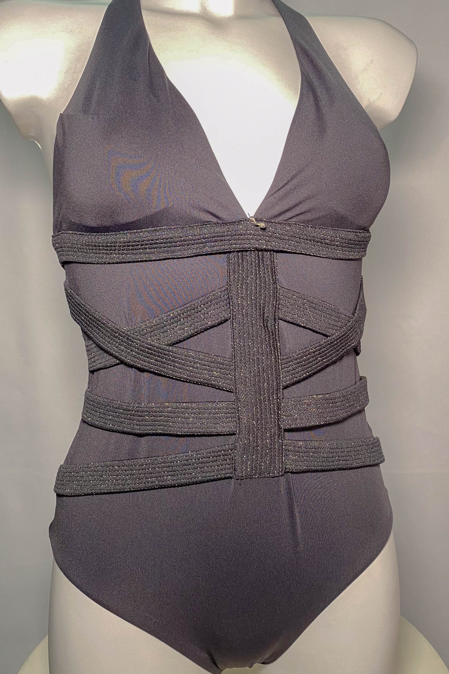 Costume intero LIU JO a strisce NERO