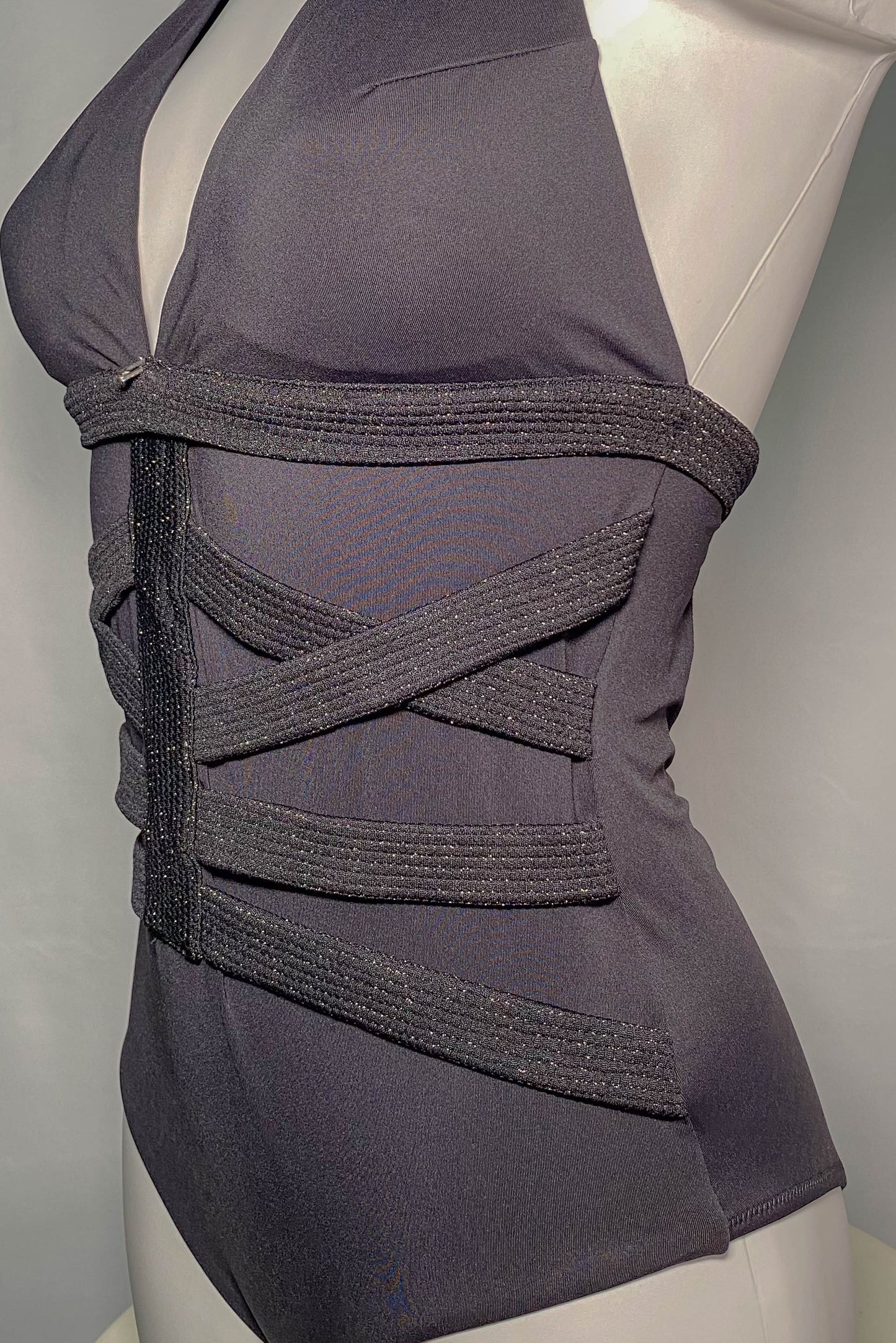 Costume intero LIU JO a strisce NERO
