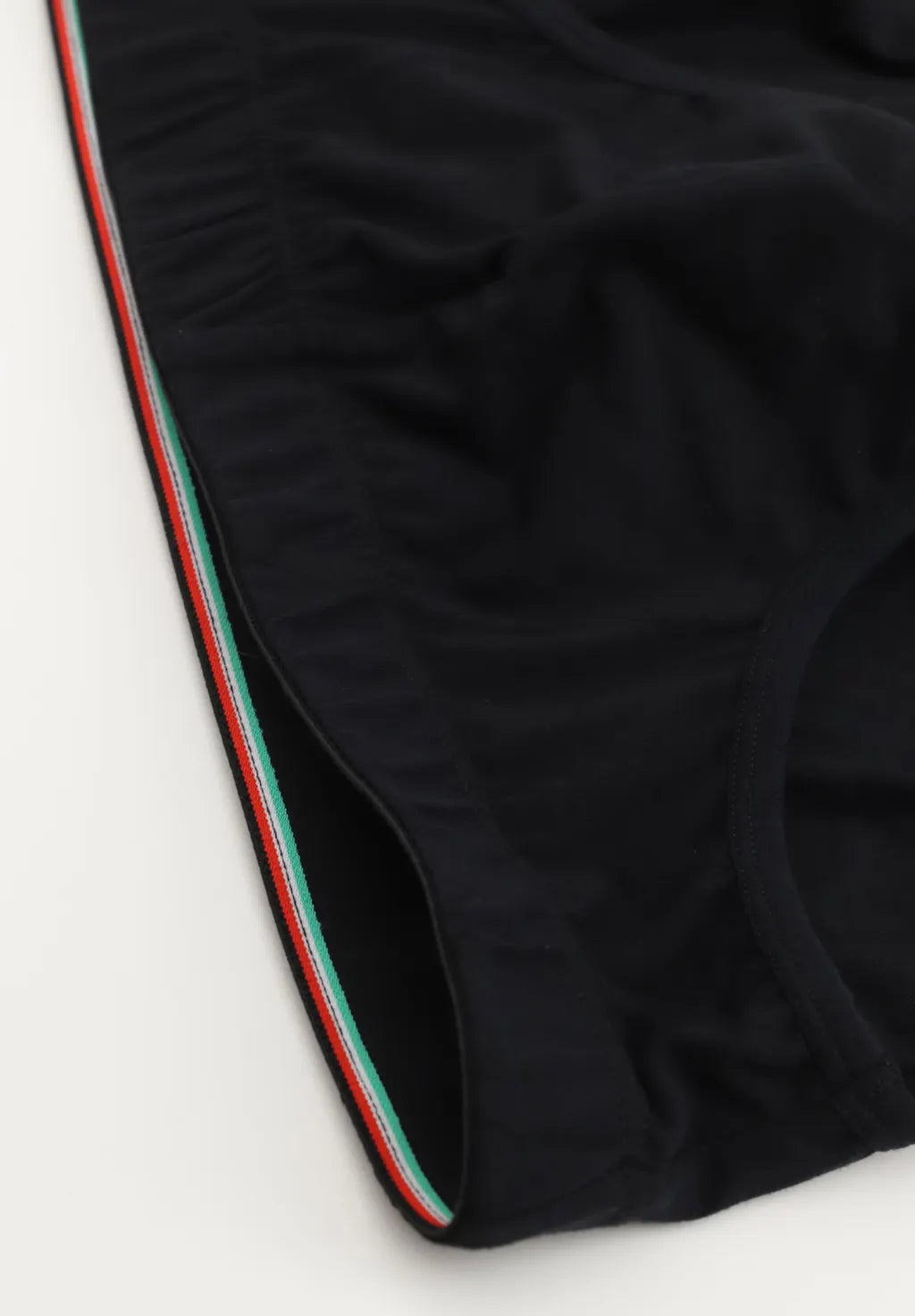 Slip Medio in Cotone Elasticizzato Goal 2 pezzi Bipack Nero italia