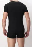 T-shirt Girocollo in Modal Elasticizzato Puro Modal nero retro