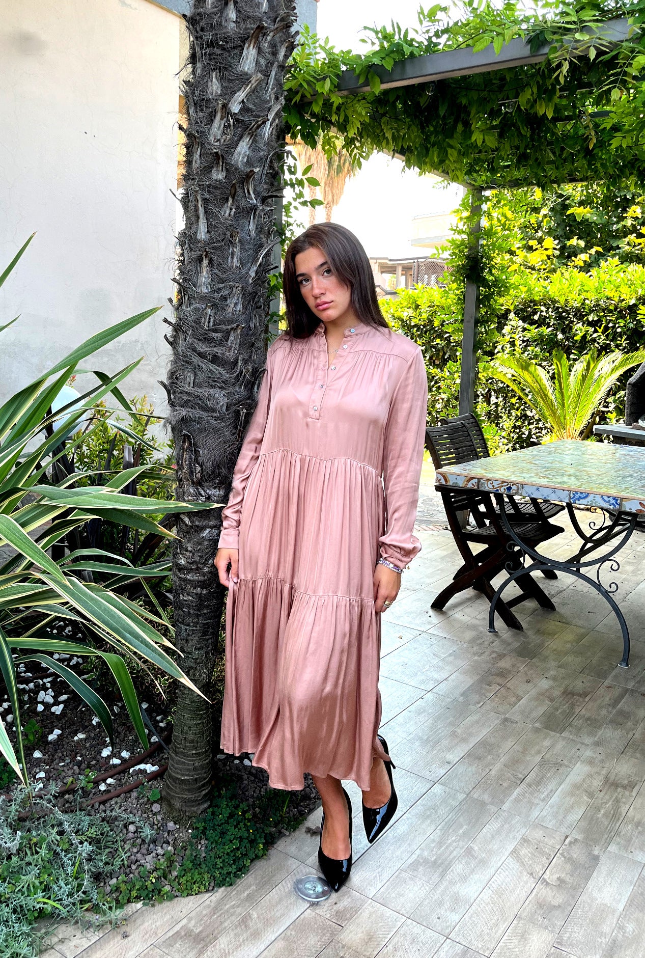 abito-rosa-antico-Alessia-Santi-frontale