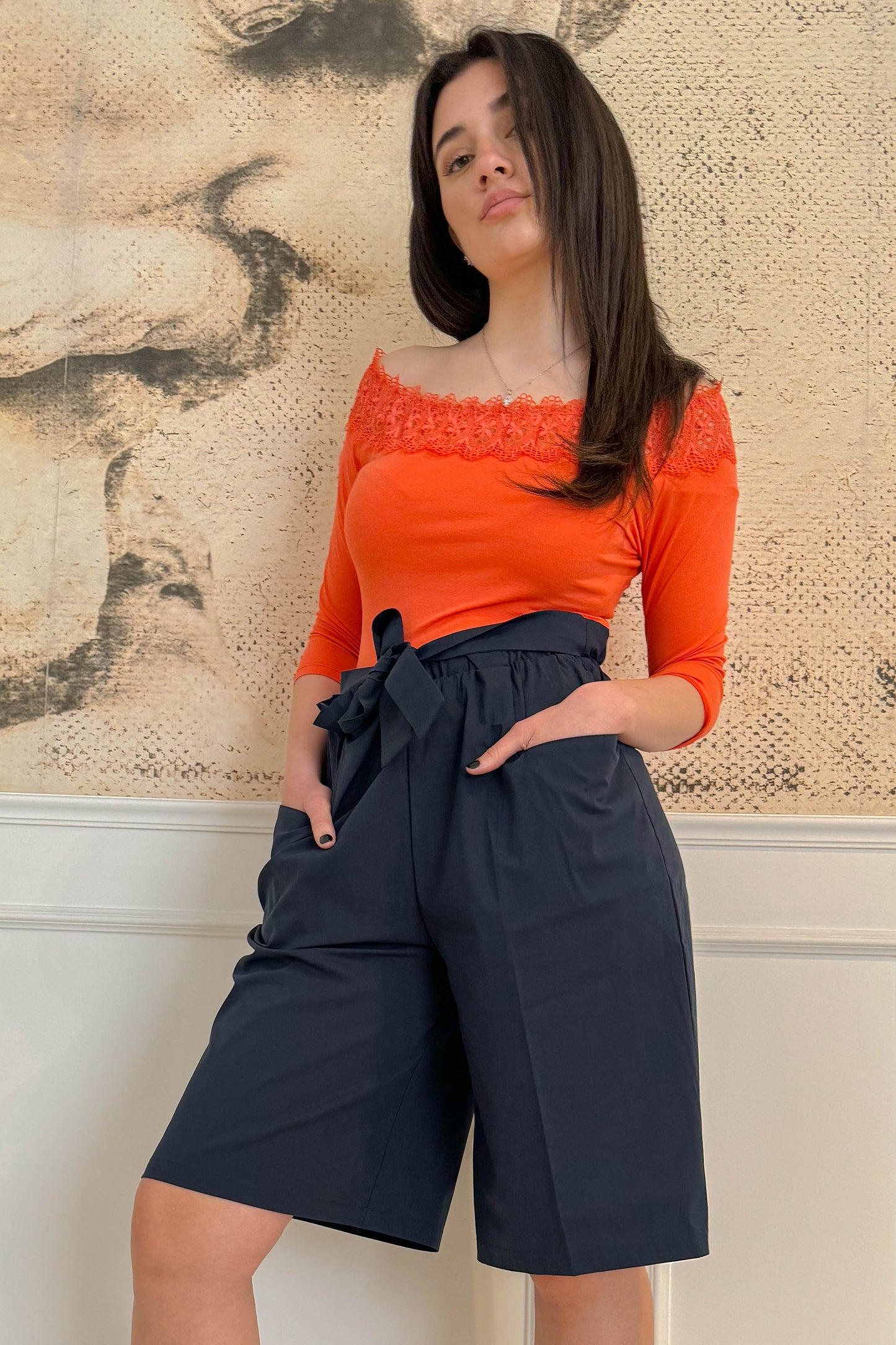 Bermuda estivi cotone PE24 nuovi arrivi donna con stile