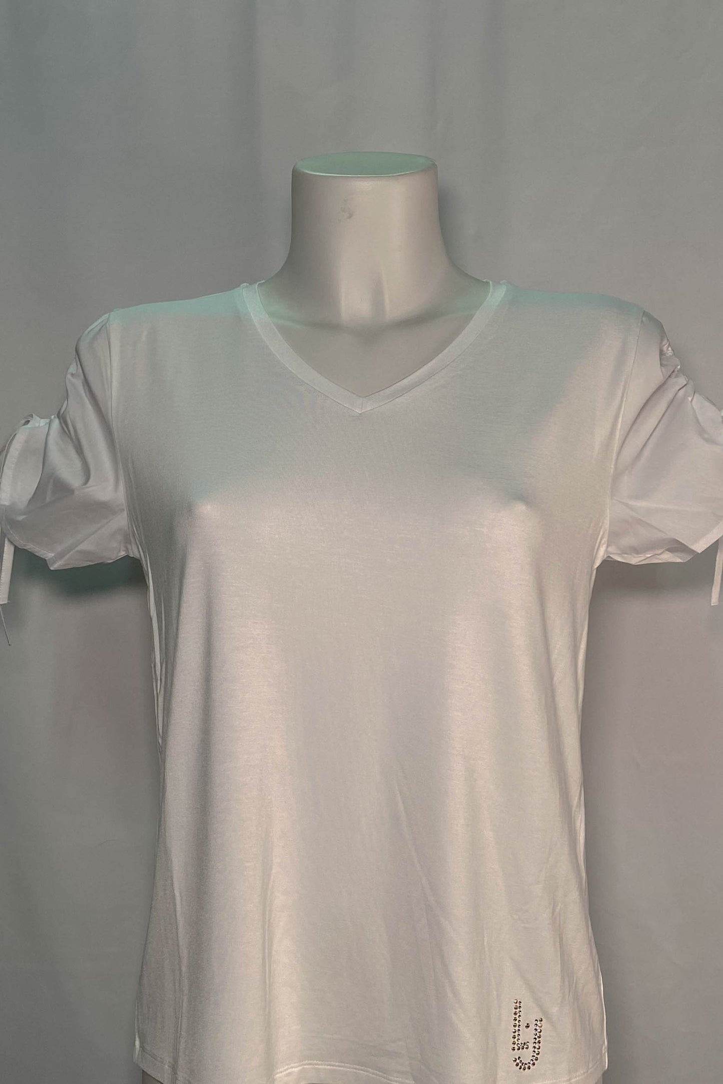 T-shirt LIU JO bianca casual con dettagli glamour