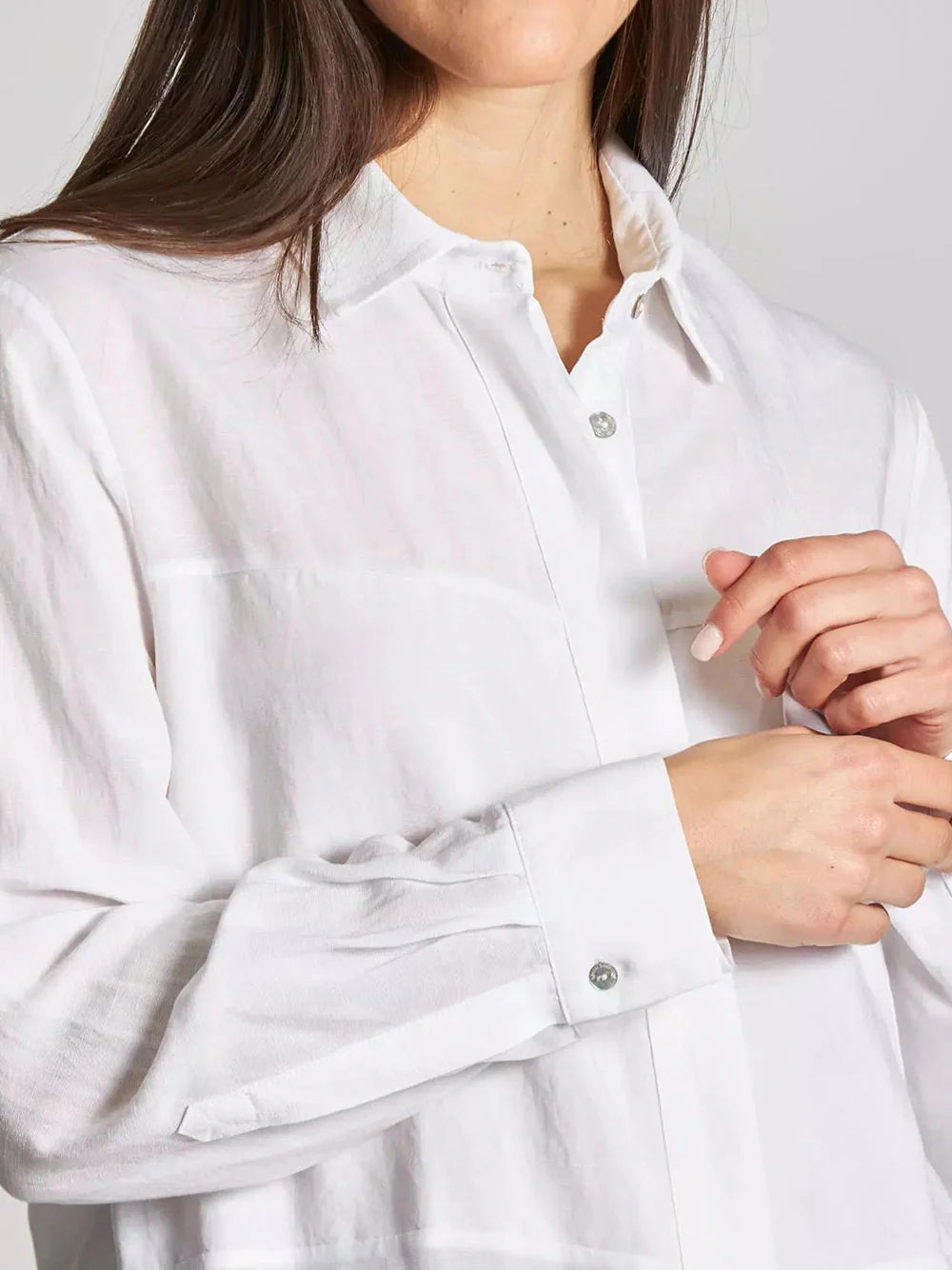 Camicia Alessia Santi Lino da Donna - Bianco