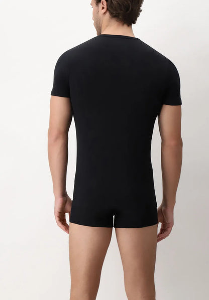 T-Shirt Girocollo in Cotone Elasticizzato In Action
