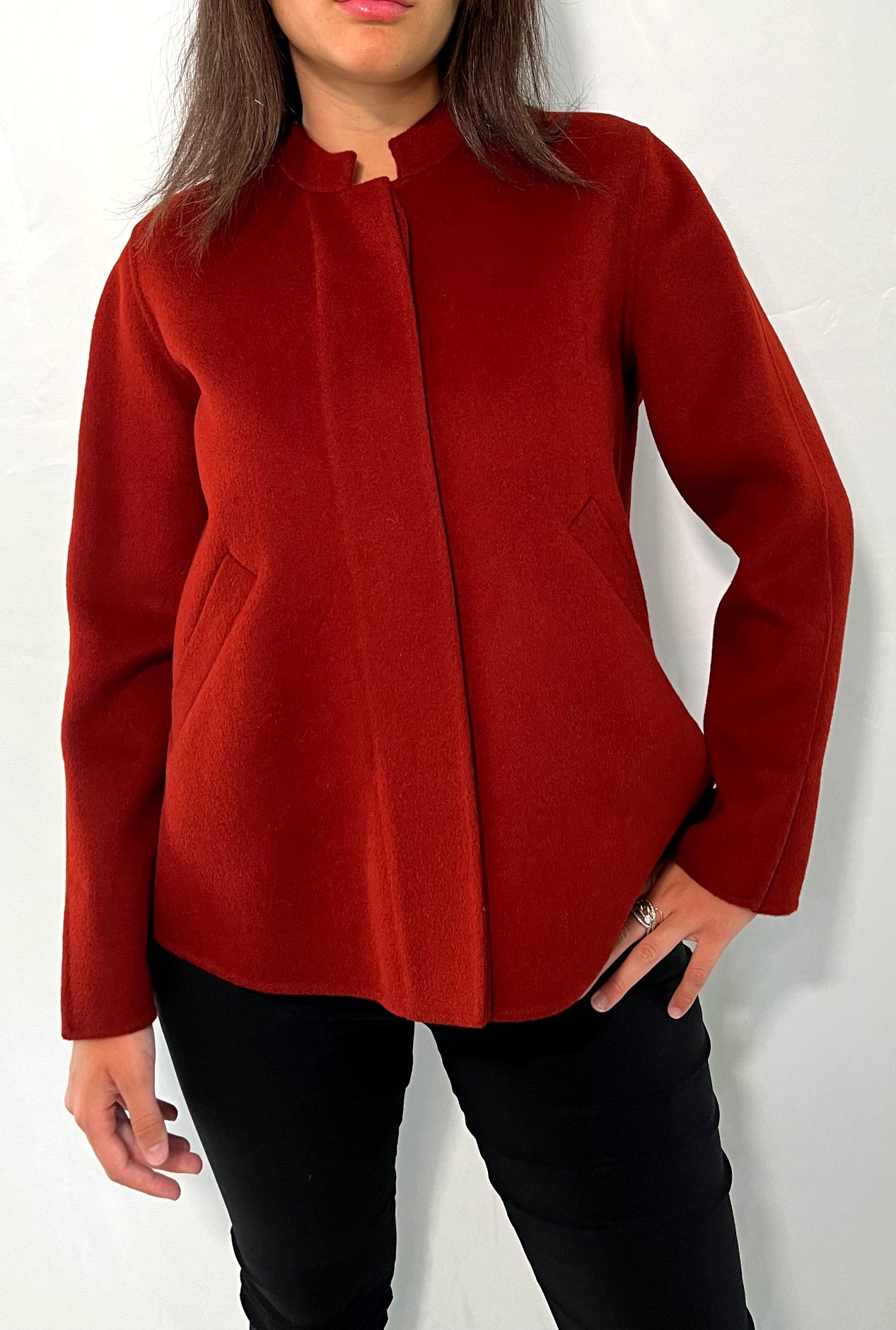 Cappotto corto alessia santi_fronte dettaglio