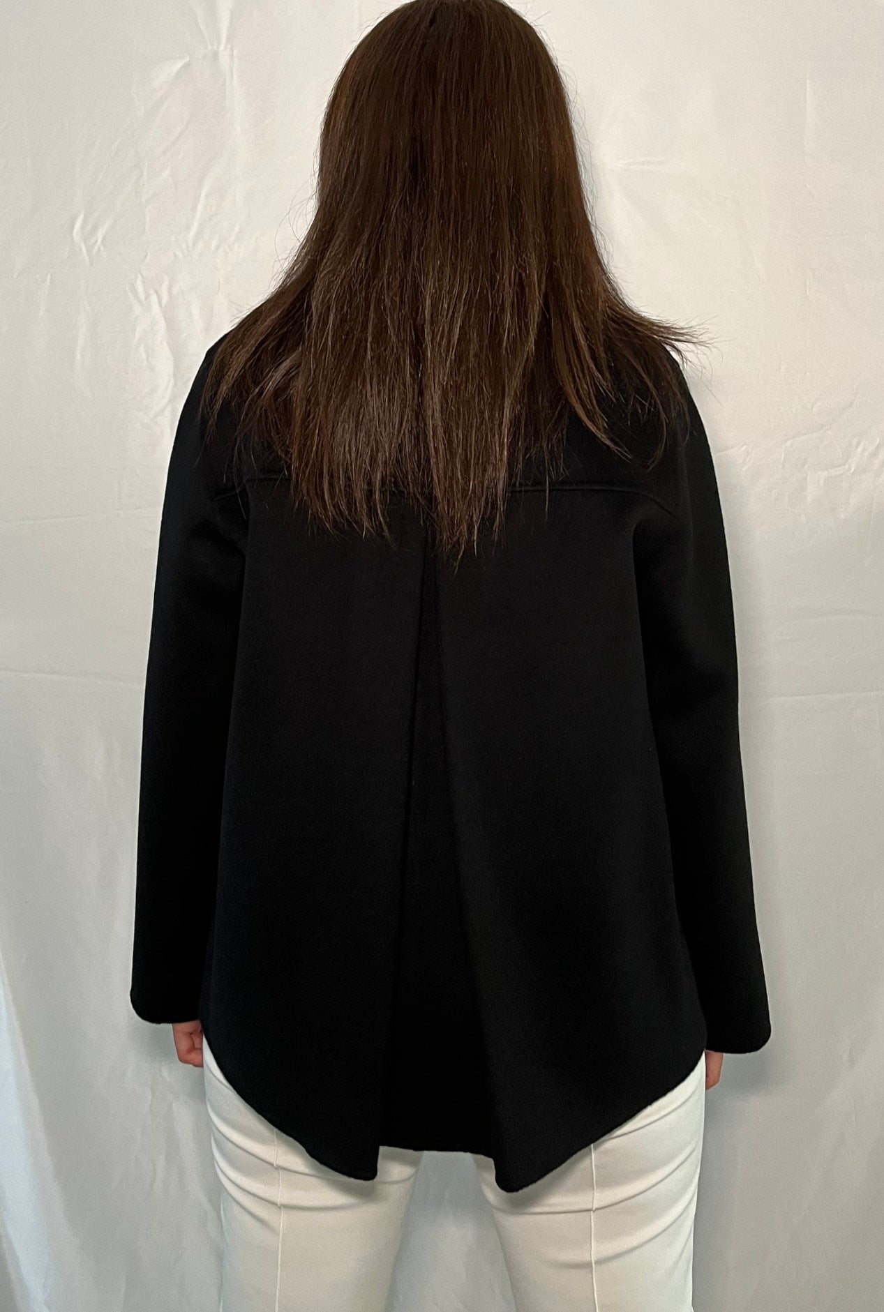 Cappotto corto alessia santi_retro nero