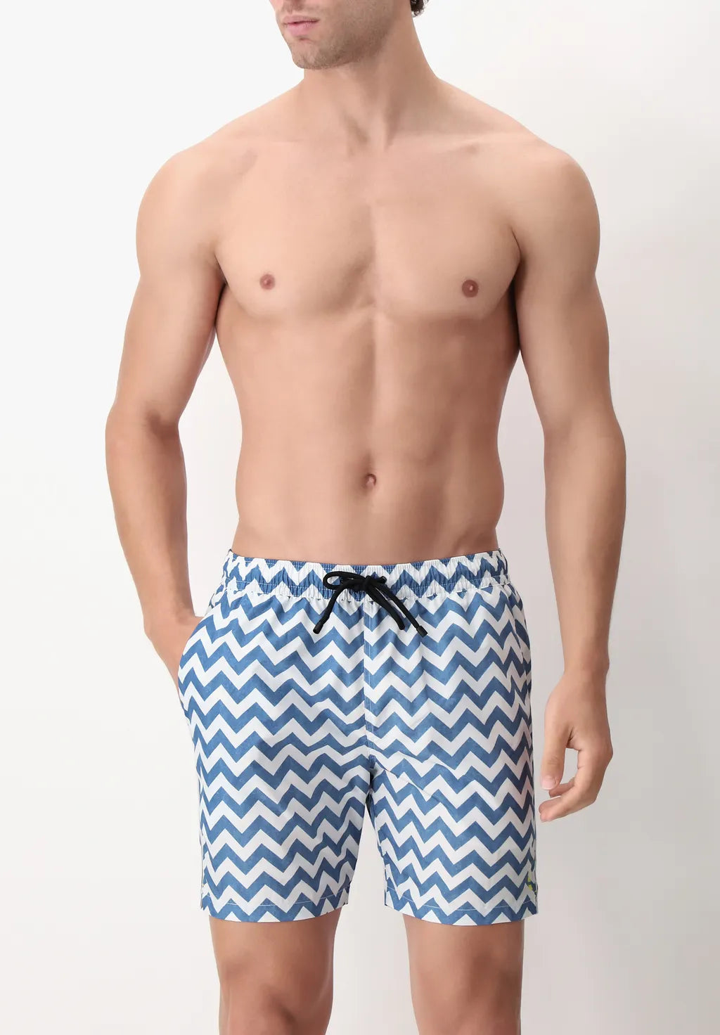 CostumeBoxerStampaChevronDenim