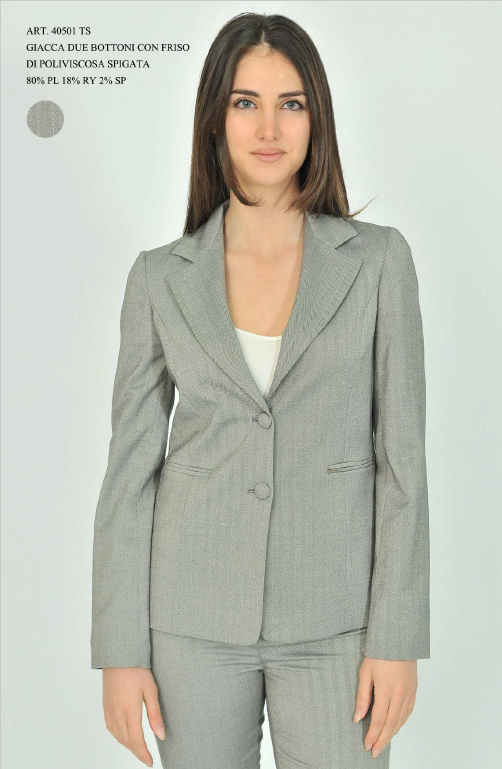 Tailleur giacca e pantaloni spigata- Euforia