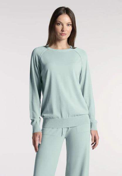 Maglia Manica Lunga in Maglia di Viscosa Boarding Pass Knit