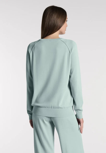 Maglia Manica Lunga in Maglia di Viscosa Boarding Pass Knit