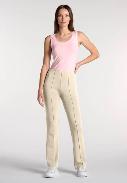 Pantalone in Tessuto Tecnico Modal con Nervatura Frontale Boarding Pass