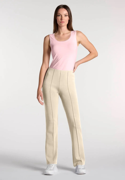 Pantalone in Tessuto Tecnico Modal con Nervatura Frontale Boarding Pass