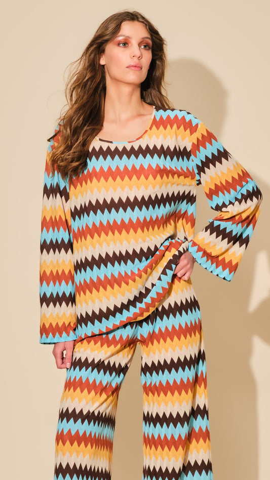 BLUSA FANTASIA ZIG ZAG