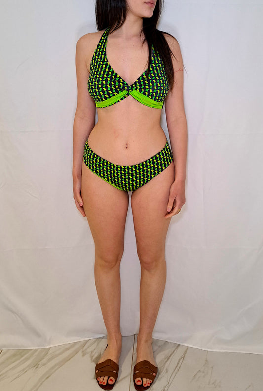 Bikini Stampa Geometrica Accadueo - Supporto Elegante per forme prosperose